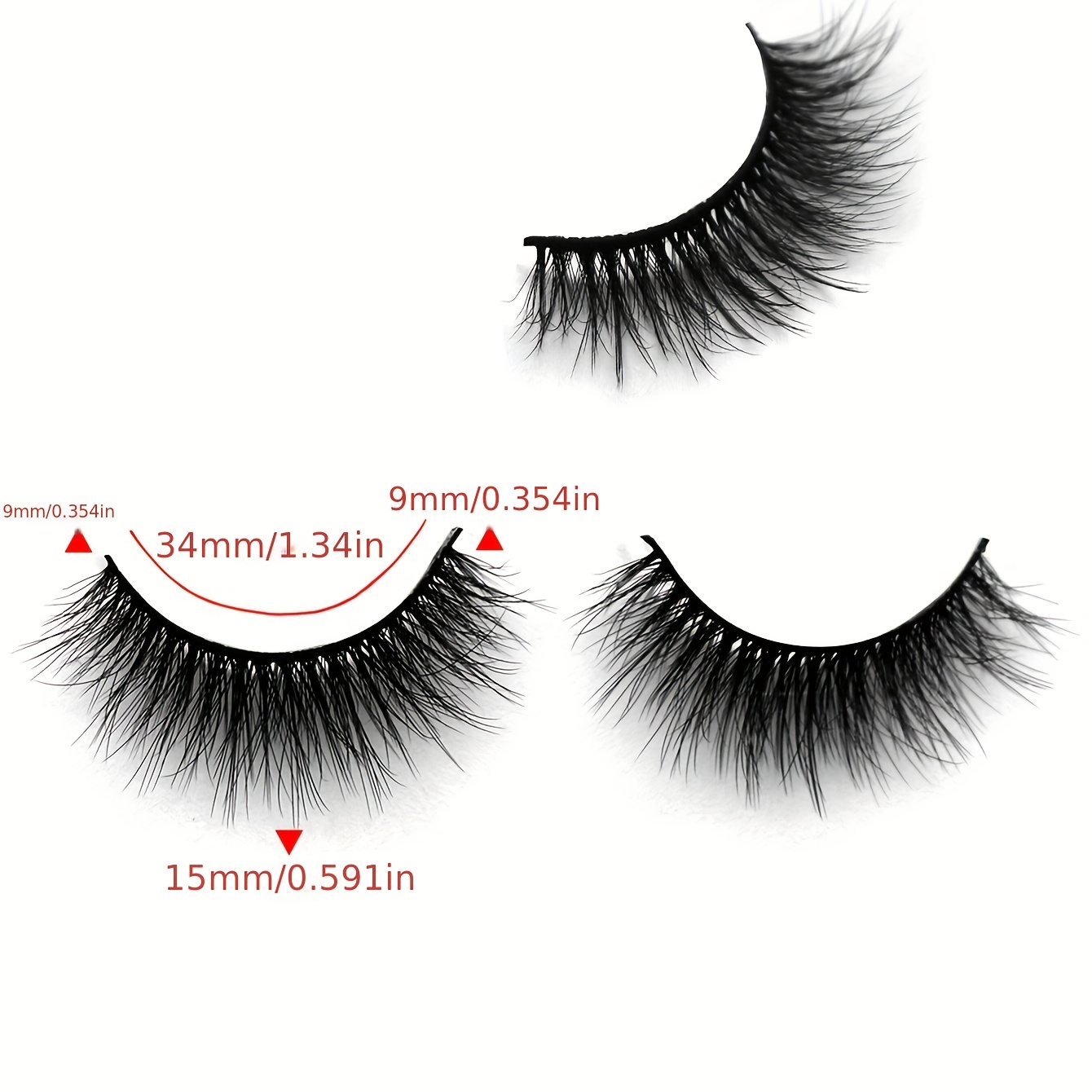 7 Pairs Thick Curling 15mm False Eyelashes for Daily Use