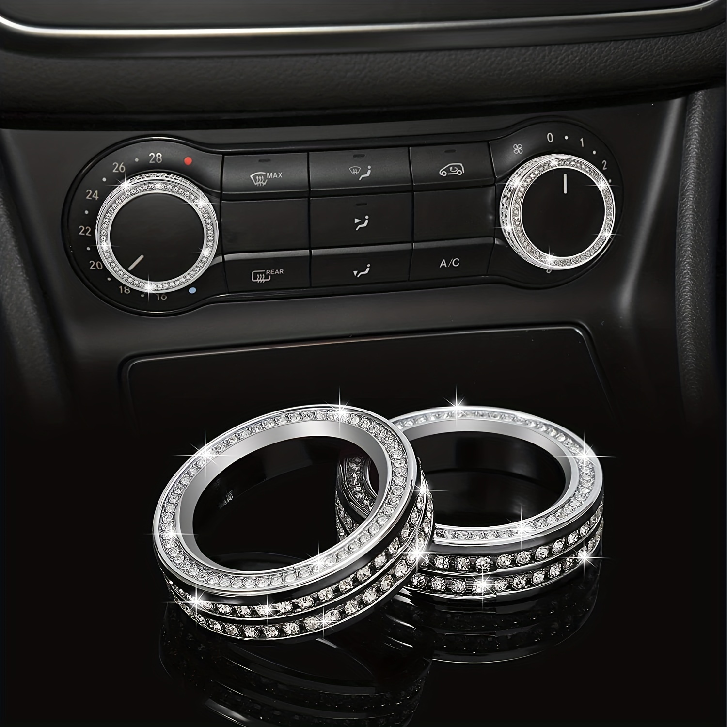 Car Interior Ac Volume Air Conditioning Knob Cover For - Temu