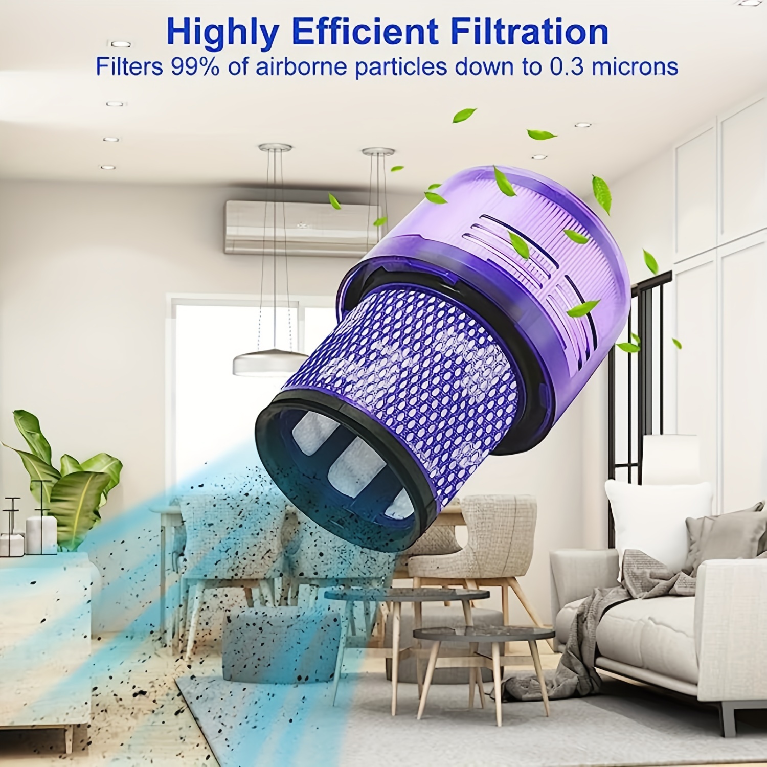 V11 Filter for Dyson 1 Pack Filter Replacement for Dyson V11 Animal V11  Torque Drive V15 Detect Cordless Vacuum Filter Replace Part # 970013-02