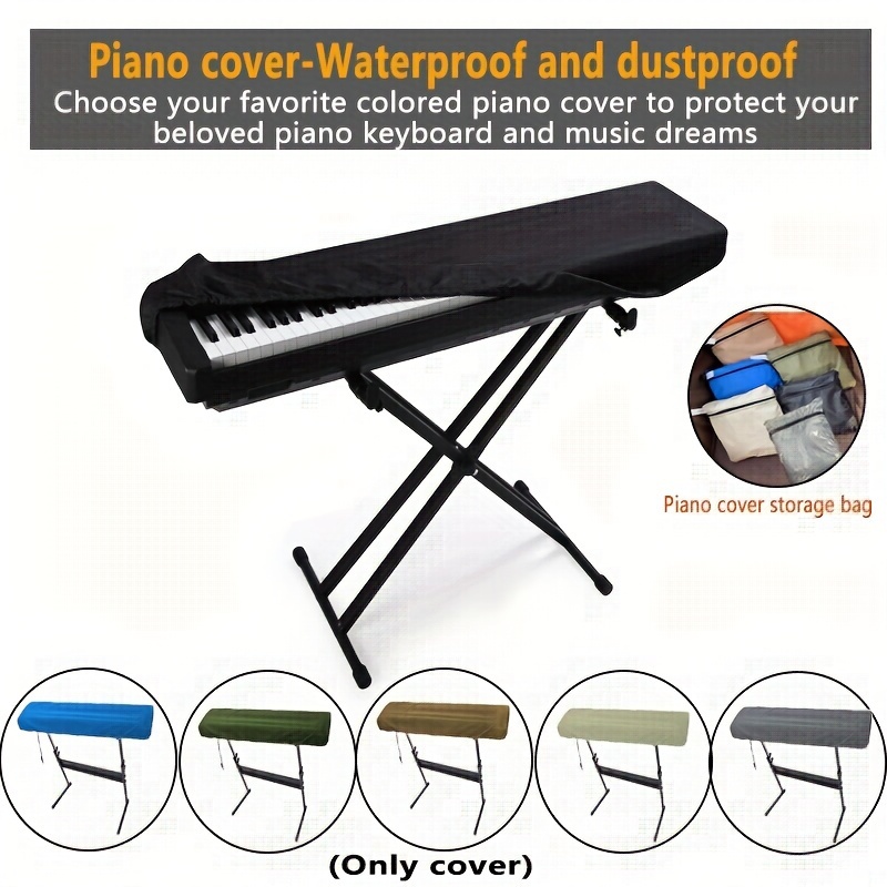 Housse anti-poussière pour claviers 88 touches et pianos numériques, housses  de piano transparentes étanches