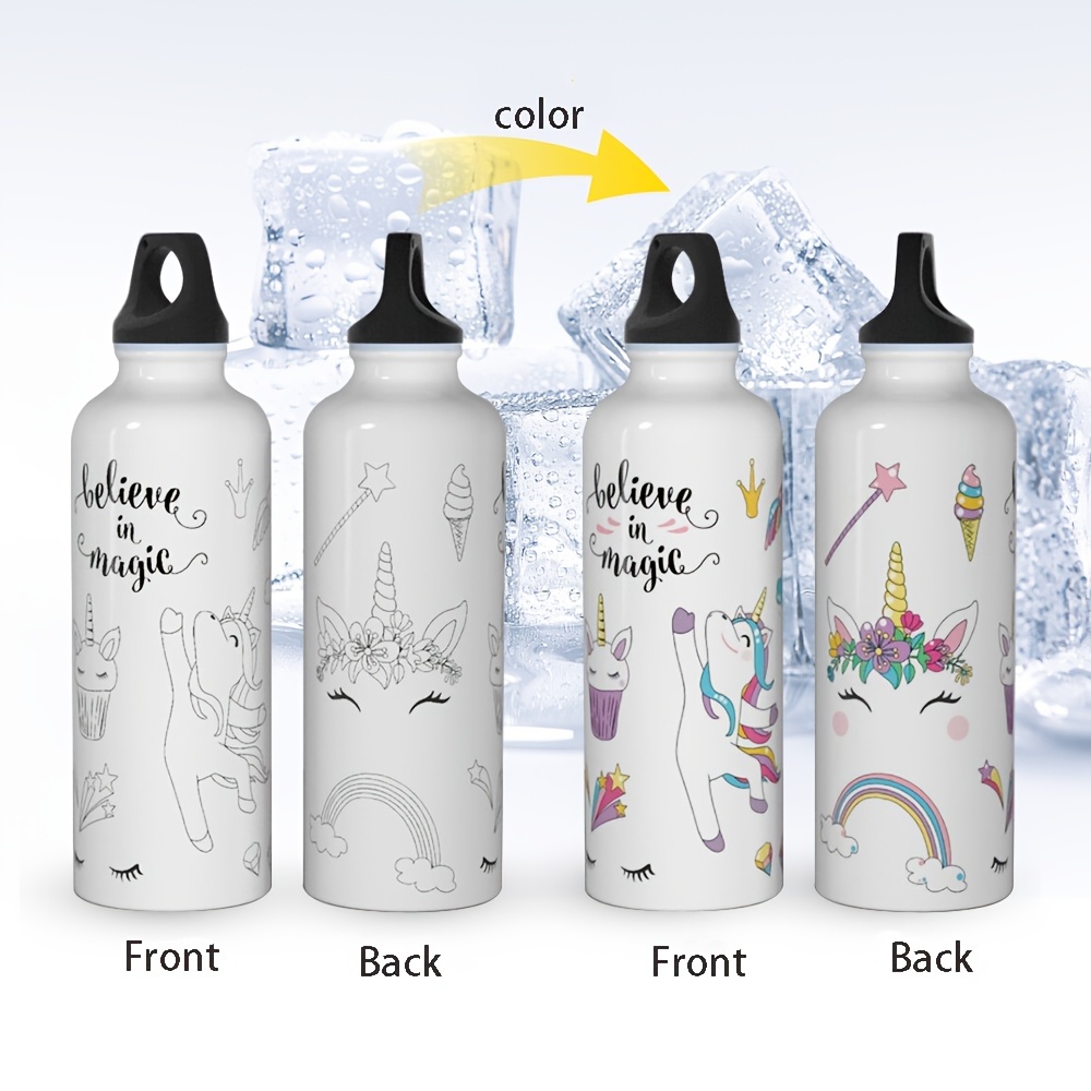 Color Changing Reusable Metal Water Bottle Cute - Temu