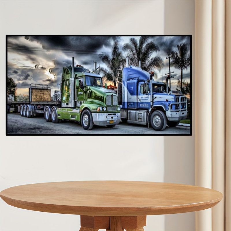 Best Deal for DIY 5D Large Diamond Painting Kits Mack Truck