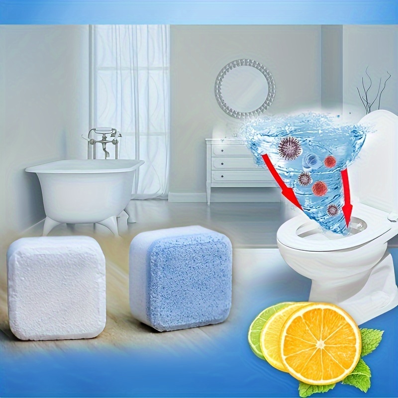 Detergente Anticalcare per WC,Wc Tavolette per Pulizia Calcare,Toilet Bowl  Cleaner,Deodorante WC,per Il Serbatoio del WC del Bagno Detergente WC per