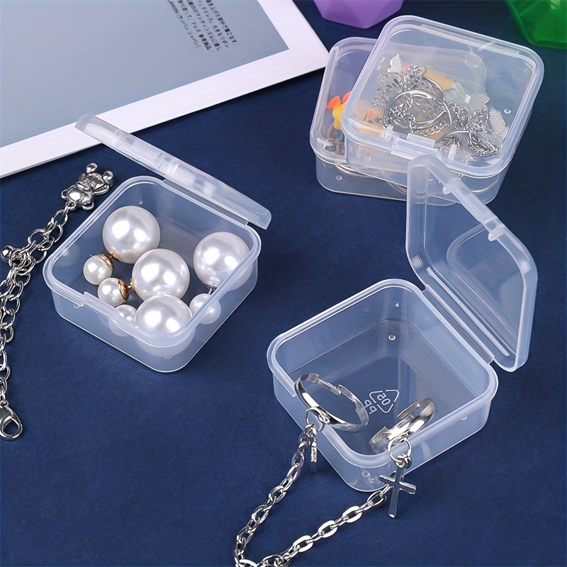 Mini Plastic Clear Storage Box Transparent Square Storage - Temu