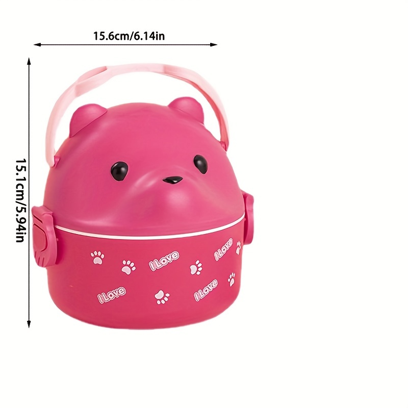 Lunch Box Bear Shaped Leakproof Lunch Containers With Handle - Temu