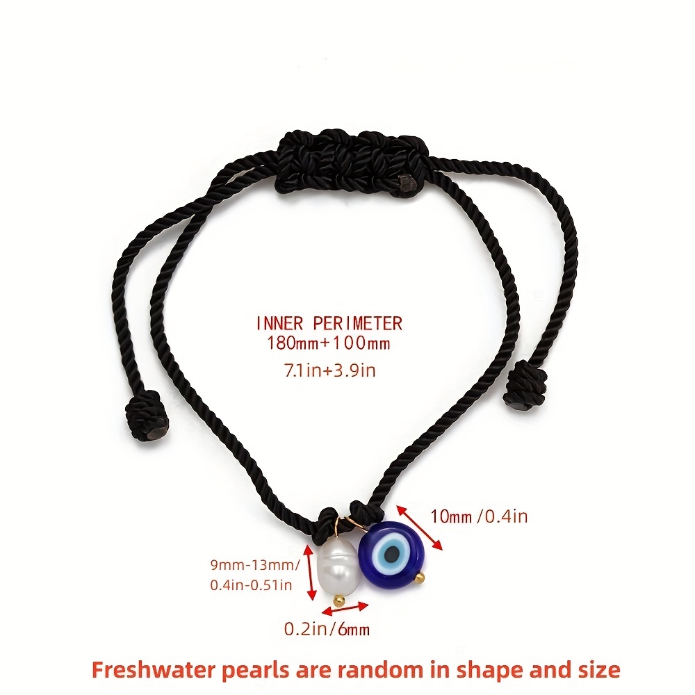 Evil Eye Bracelet, Black Thread Bracelet, Turkish Evil Eye Bead
