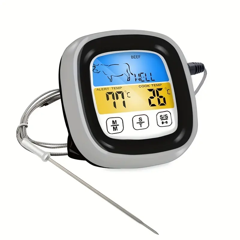 Oven Thermometer, Meat Thermometer Set, Kitchen Thermometer, Core Temperature  Probe Digital Alarm Meat Thermometer, Lcd Digital Food Cooking, Thermometer,  Bbq Thermometer, Kitchen Accessaris, Back To School Supplies, Bbq  Accessaries - Temu