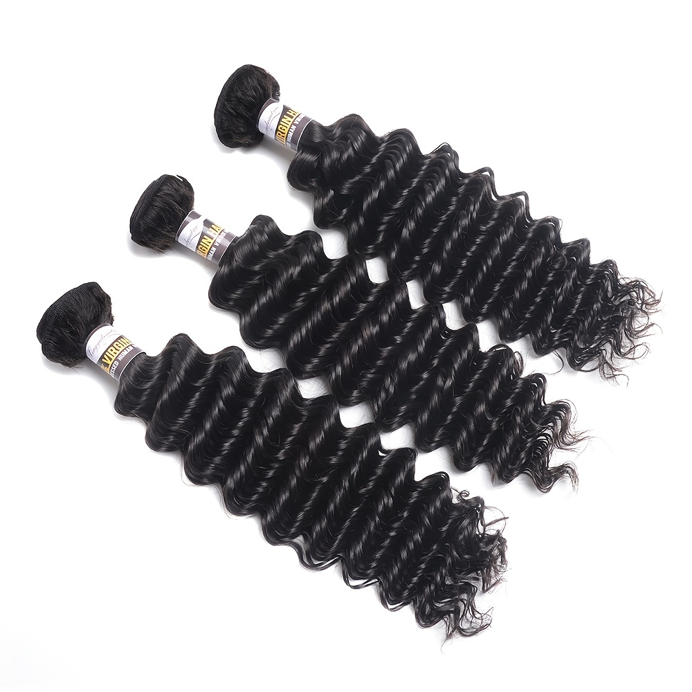 Deep Wave Human Hair Bundles 8-30inch