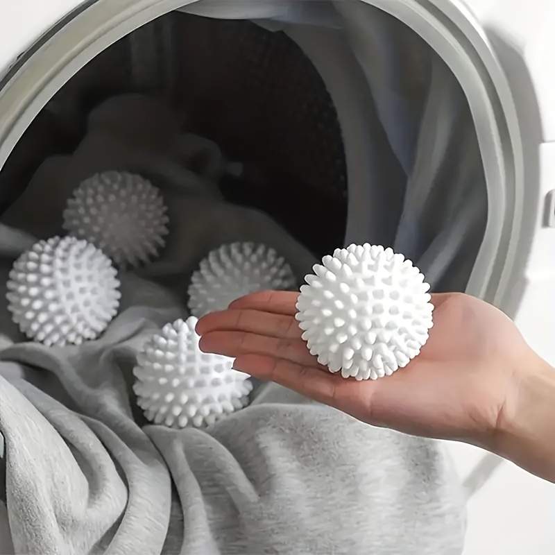  Bolas para secadora antiestáticas para ropa sucia, paquete de 6  bolas de plástico reutilizables para secar la ropa y suavizar la tela, 3  pulgadas, colores surtidos : Salud y Hogar
