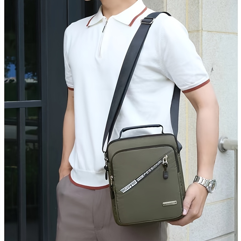 New Fashion Men's Shoulder Bag Male High Quality Oxford Sports