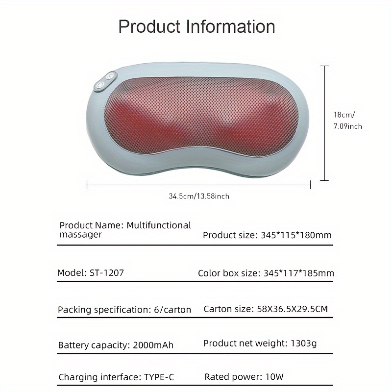 Shiatsu Multifunction Neck Massager