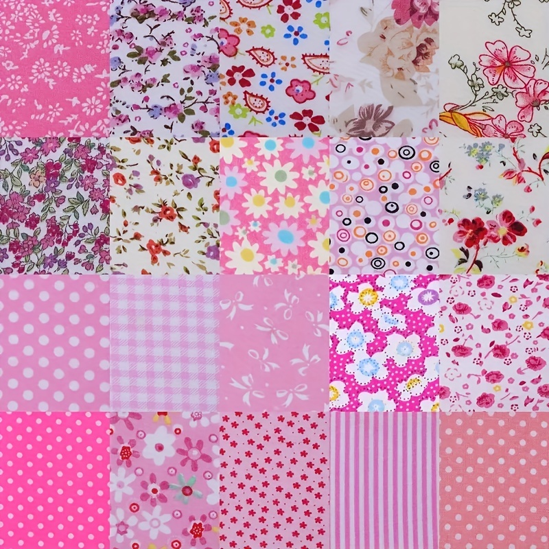 40pcs Floral Printed Quilting Fabric Cotton Craft DIY HandmadeDoll Clothes  Fabric Precut For Patchwork DIY Handmade CraftSewing Supplies