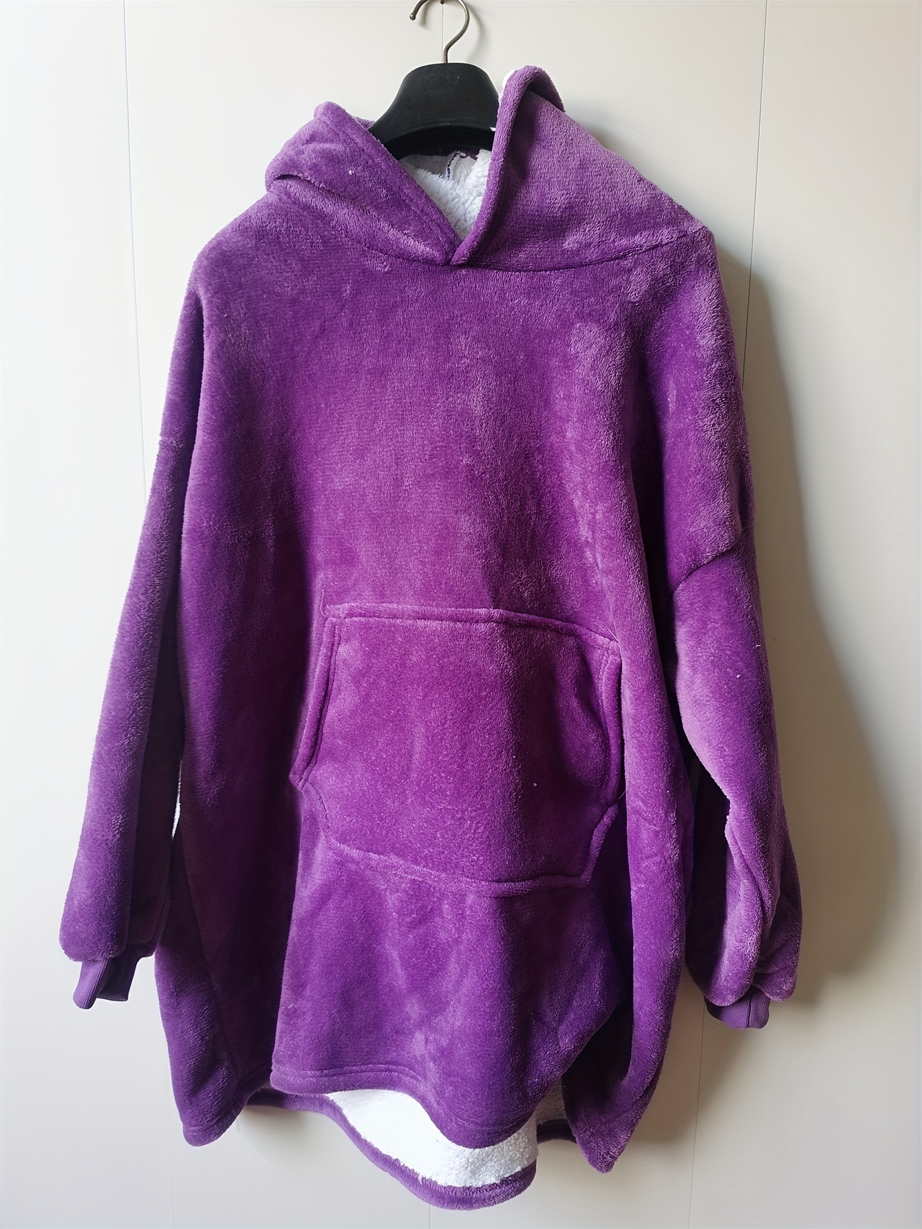 Fleece Cozy Warm Hooded Nightgown with Pockets
