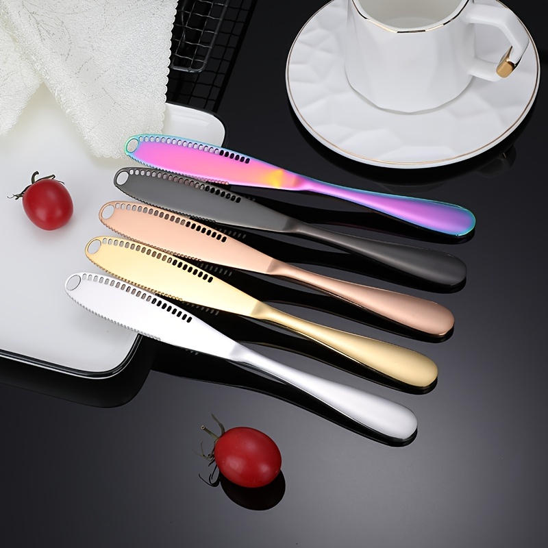 Butter Knife Cheese Cutter With Hole Cheese Grater Stainless Steel Kitchen  Accessories Wipe Cream Bread Jam Tools Kitchen Gadget - Temu