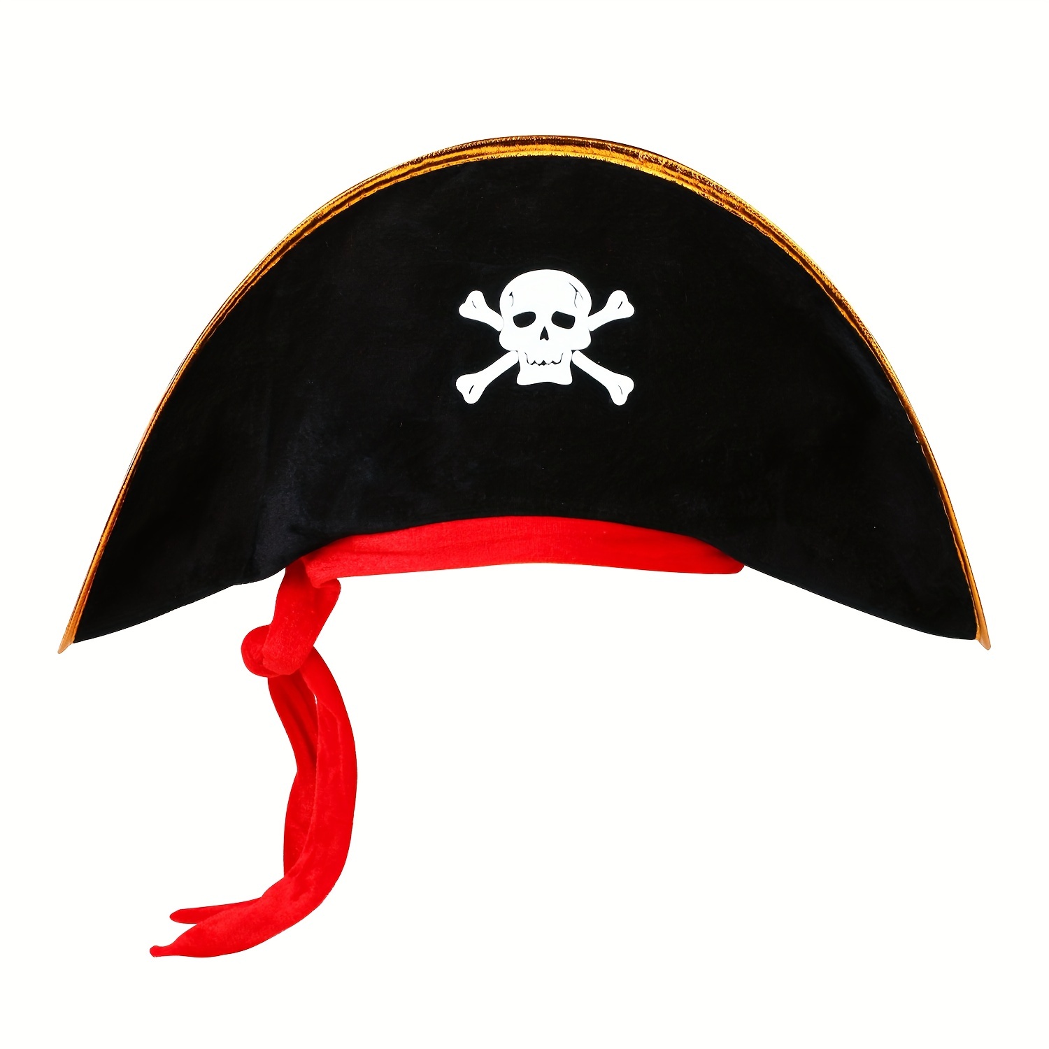 Sombrero Pirata Negro con puntilla adorno > Complementos para Disfraces >  Accesorios para la cabeza Disfraces > Sombreros y Gorras para Disfraces >  Sombreros Históricos para Disfraces > Sombreros Piratas para Disfraces