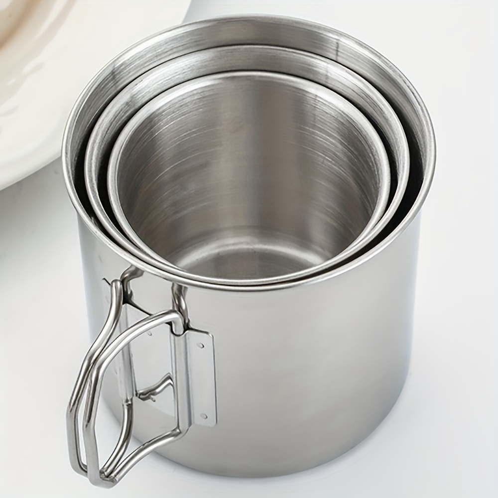 250 350 500ml Durable And Portable 304 Stainless Steel Camping Cup