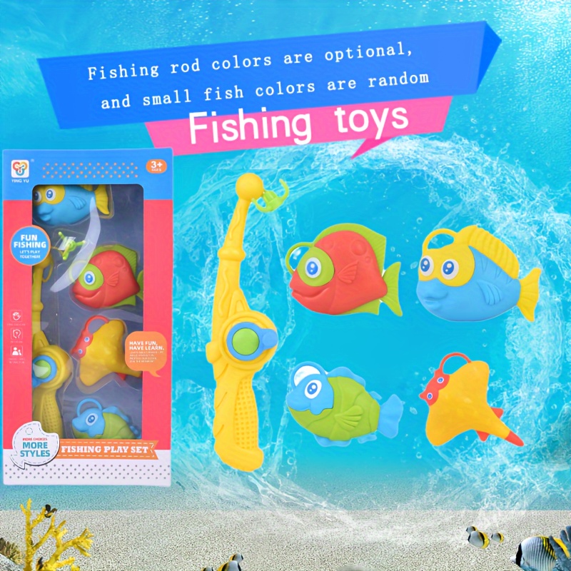 Children Boy Girl Fishing Toys Set Magnetic Fishing - Temu