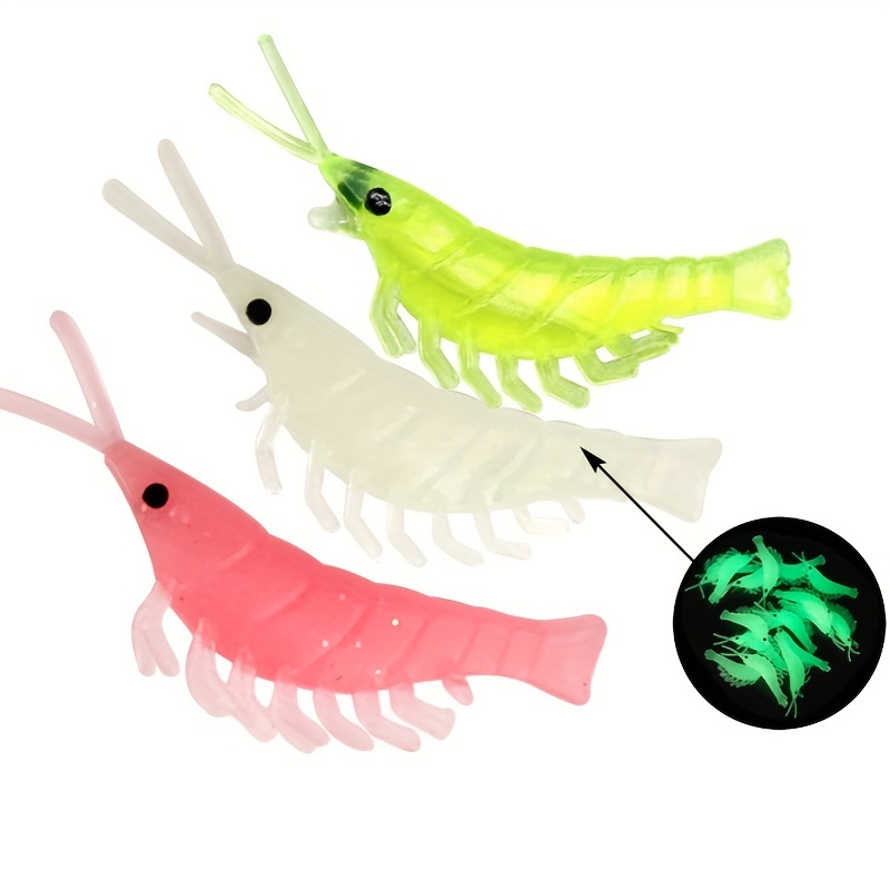 Soft Bionic Lure Shrimp Bait Luminous Shrimps Fishing Lures - Temu