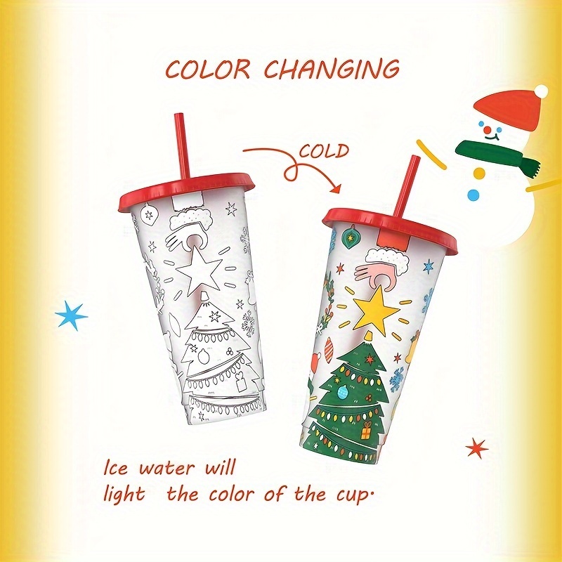 10Pcs Christmas Plastic Water Cups,12oz Reusable Party Cups for Xmas  Events, Cute Christmas Element Design Ideal Tumbler Gift - AliExpress