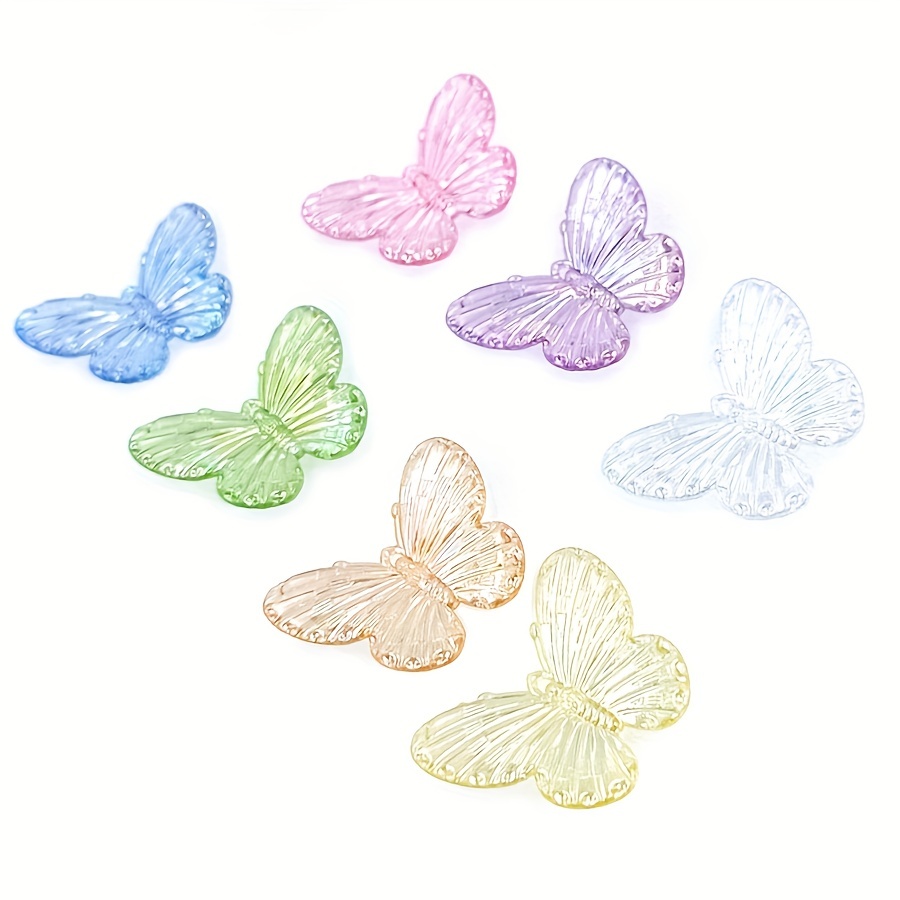 12x20mm Table Cut Butterfly Beads - Reflective Light Blue and Lavender –  funkyprettybeads
