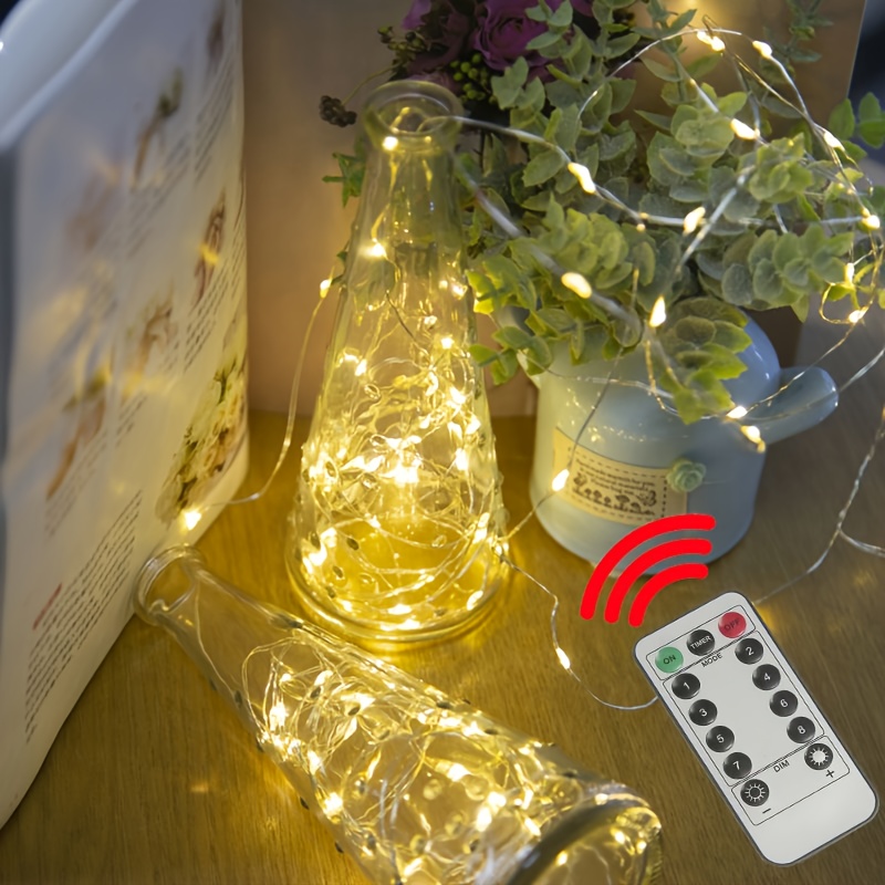 1 Paquet De Guirlandes Lumineuses LED Pile AA Lumière En Fil