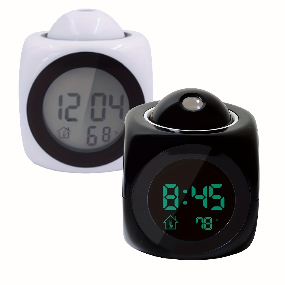 qingping Reloj despertador digital Bluetooth inteligente con múltiples  alarmas, funciona con pilas, pequeño reloj despertador con pantalla de