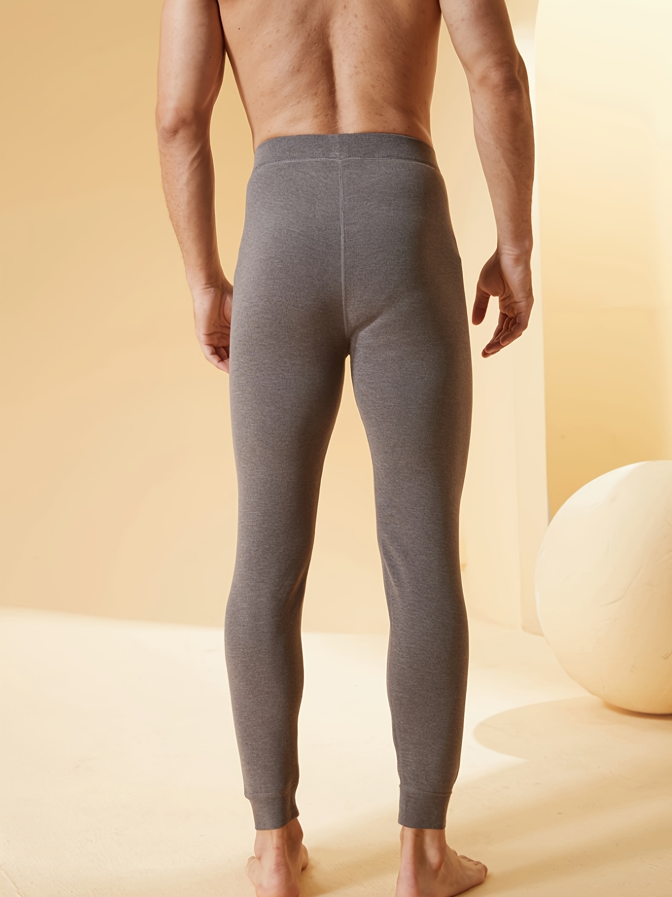 Men's Thermal Underwear Pants Knee Pads Thickened Pants - Temu Canada