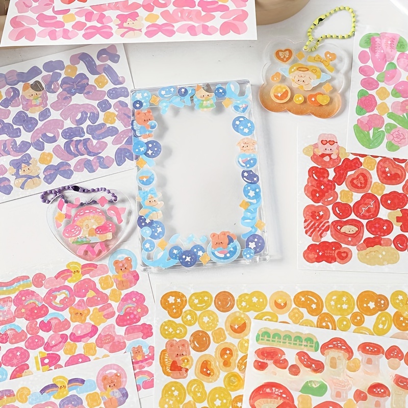 4sheets Sakura Stickers Kawaii Notebook Label Diary Album Journal Planner  Decoration DIY Journaling Stationery