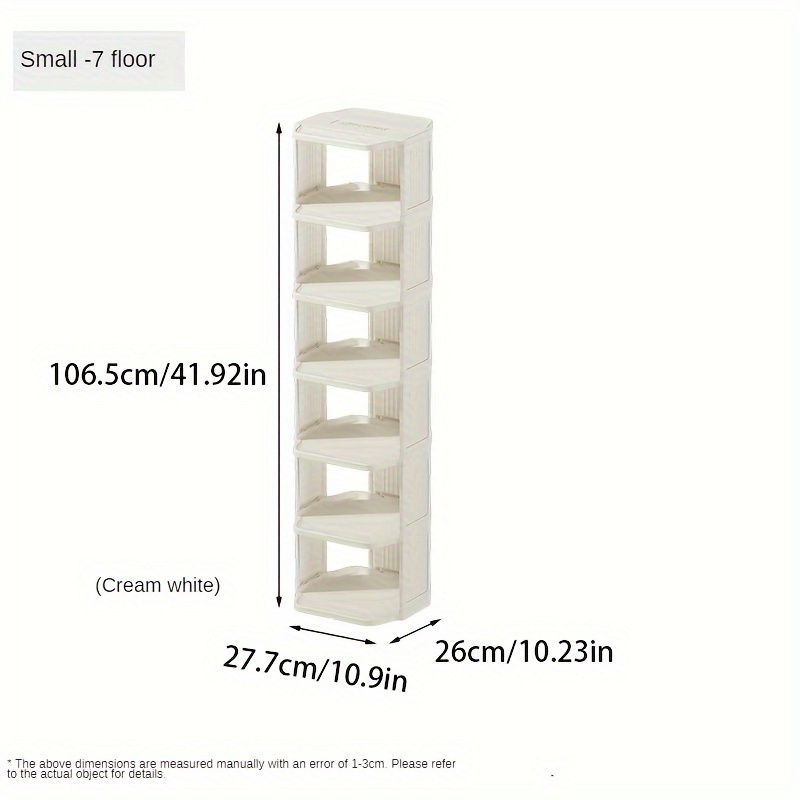 Vertical Shoe Rack Organizer, Stackable Shoe Storage Cubes, Small