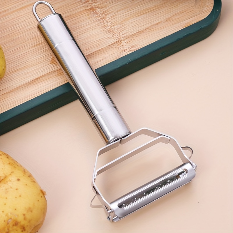 Peeler Stainless Steel Cutter Slicer with Cleaning Brush for