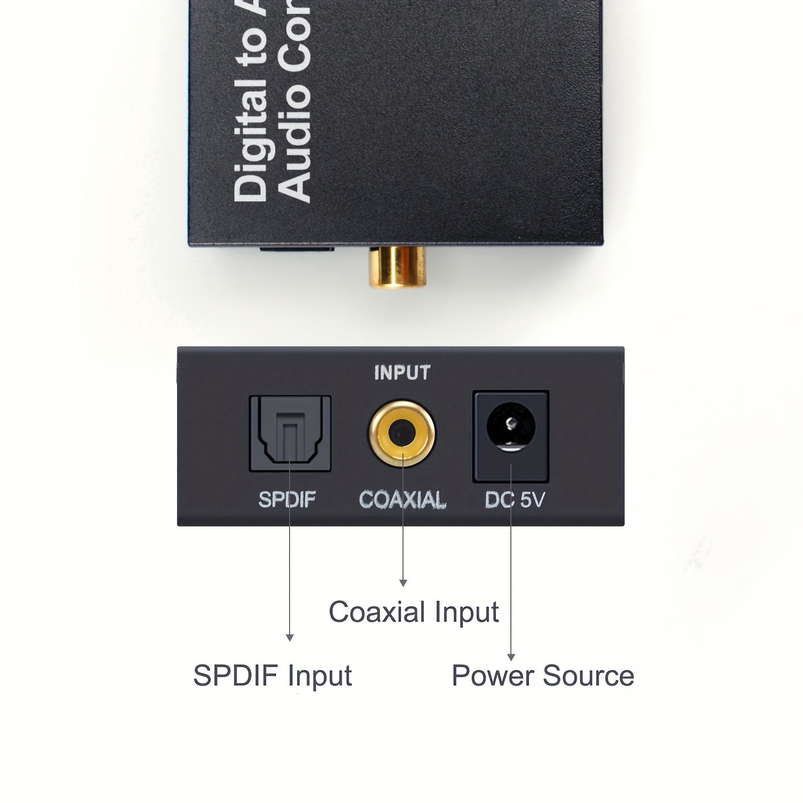 Convertidor adaptador de audio USB a óptico Spdif Toslink y 0.138 in,  compatible con puerto USB-A y USB-C tipo C, para PS5 PS4 NS portátil  teléfono a