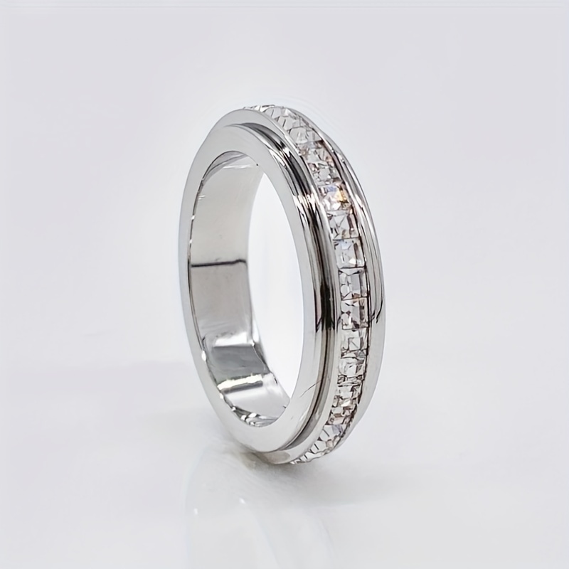 Rotatable Band Ring Women Ring Perfect Finger Ring Jewelry
