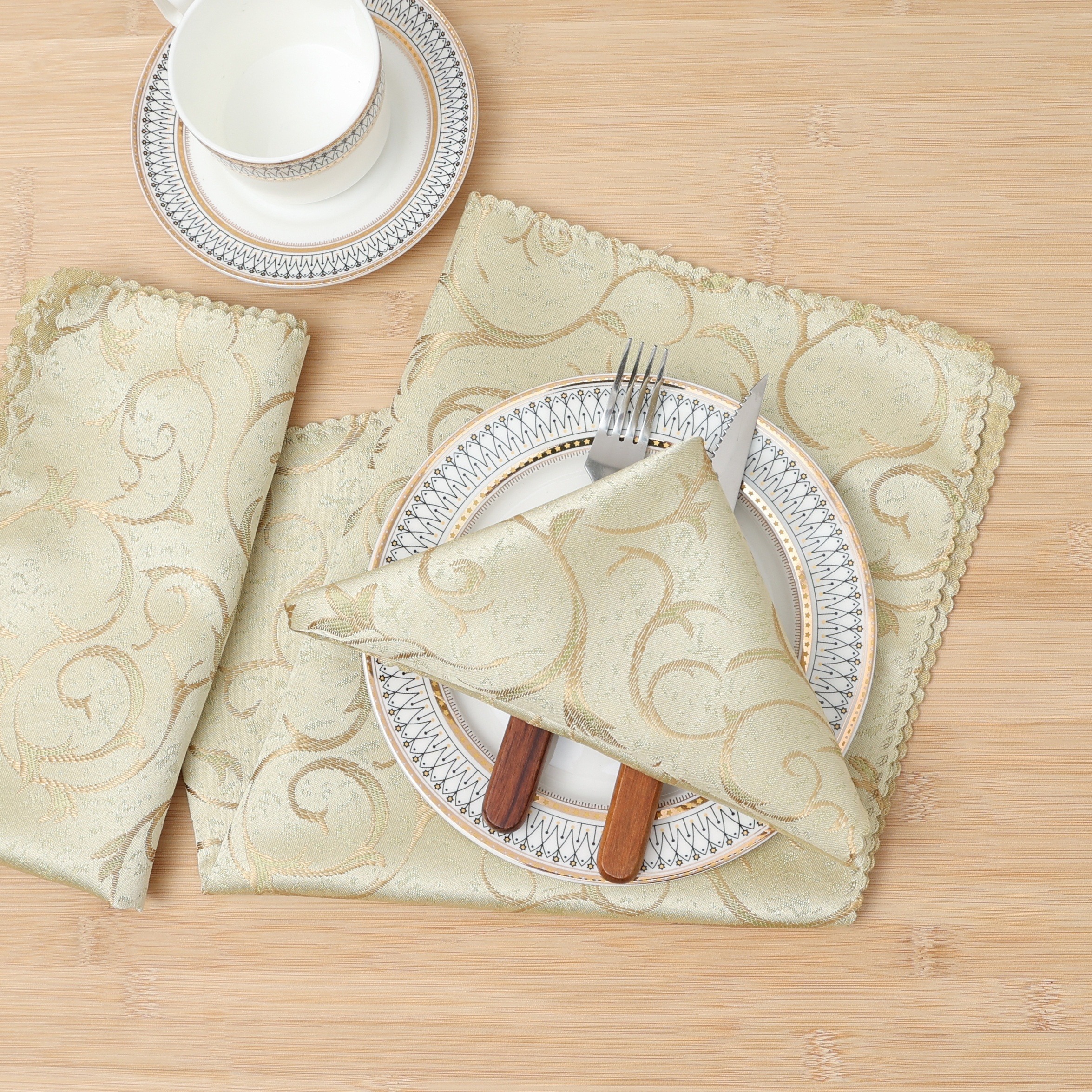 Soft And Stylish Polyester Dinner Napkins For Weddings - Temu
