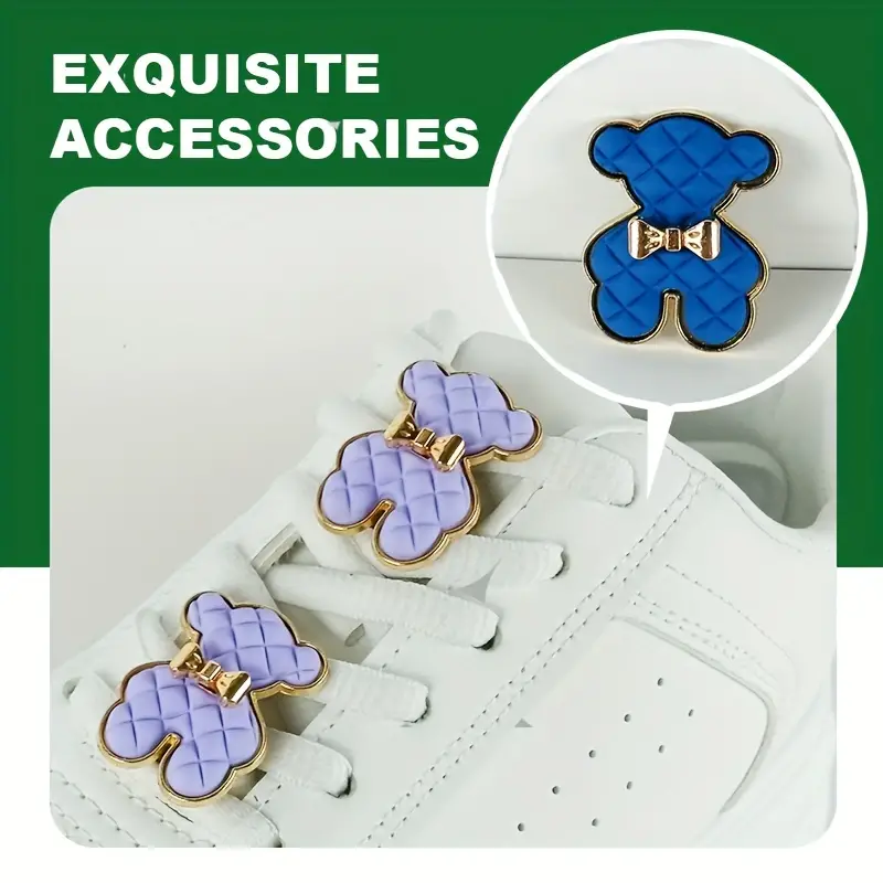 Stylish Bear Shoe Charms For Shoelaces - Diy Sneakers Laces