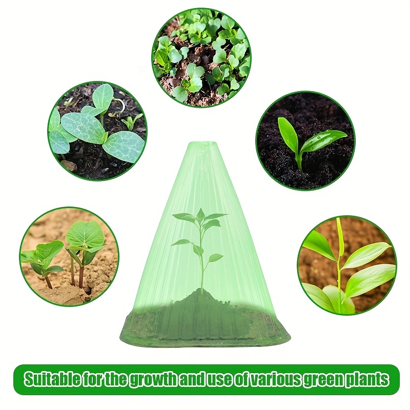

5/10/20pcs, Garden Cloches For Plants, Reusable Plant Bell Cover, Protects Plants From Birds, Frost, Snails Etc, Transparent, Garden Supplies
