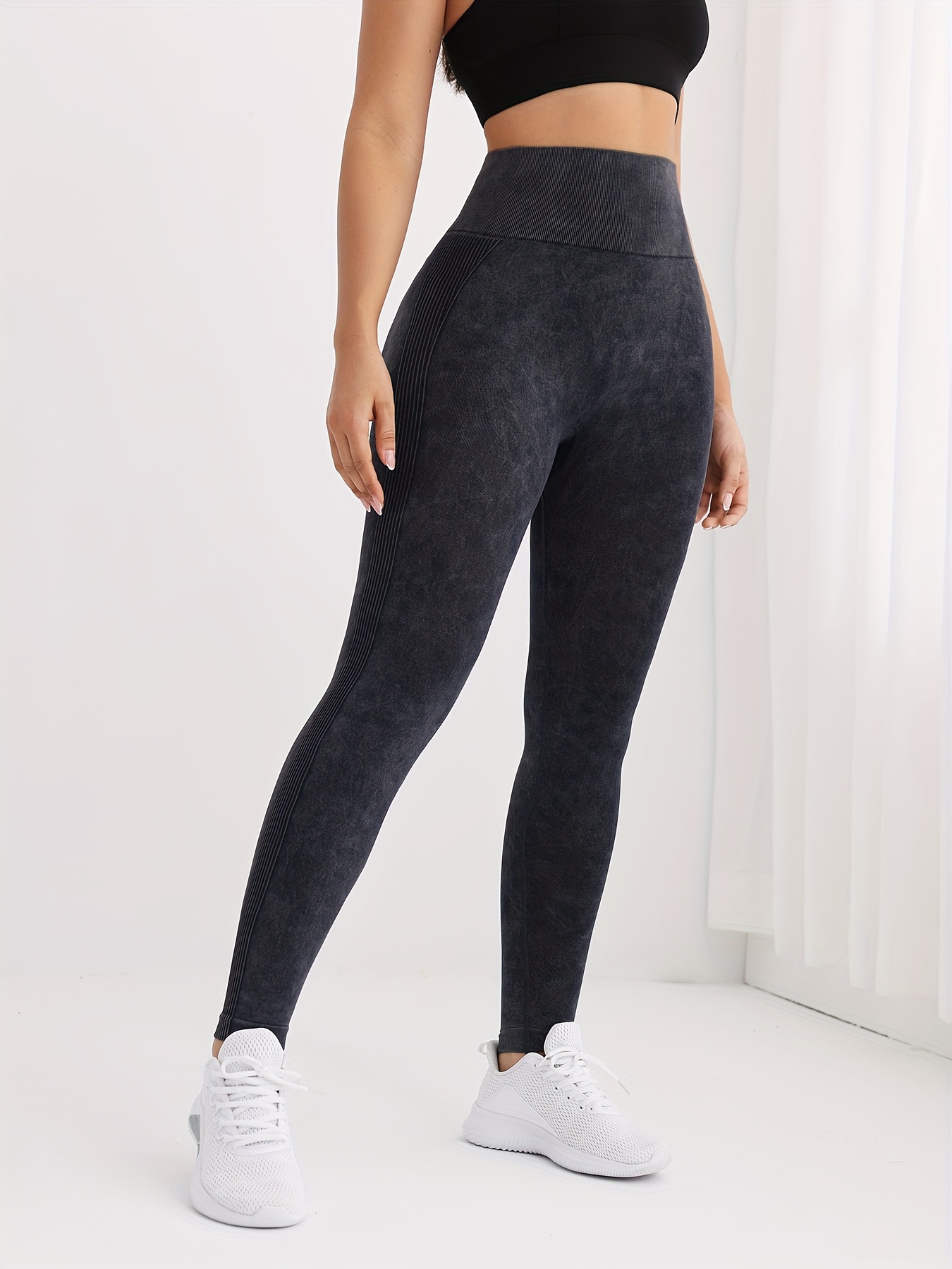 4pcs / 1pc Calças Leggings De Yoga Sem Costura Calças De - Temu Portugal