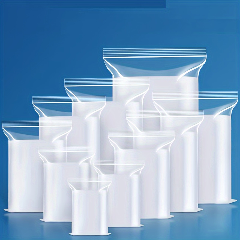 Sacs Plastique Transparents Refermables, Sachet Zip Réutilisable