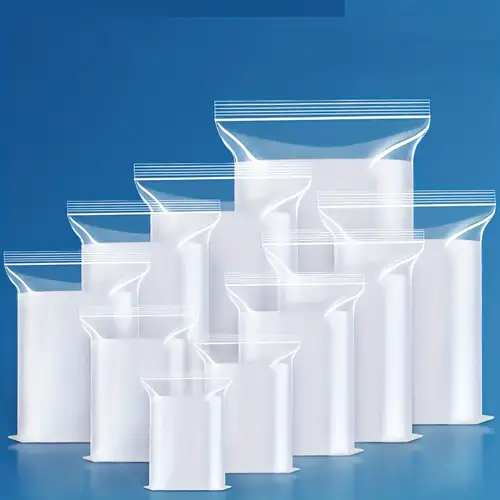lot de 100 sachets pochettes bag zip plastique transparent différentes  tailles