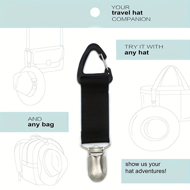 Canvas Hat Clip for Travel Handbag Backpack Luggage Hat Holder