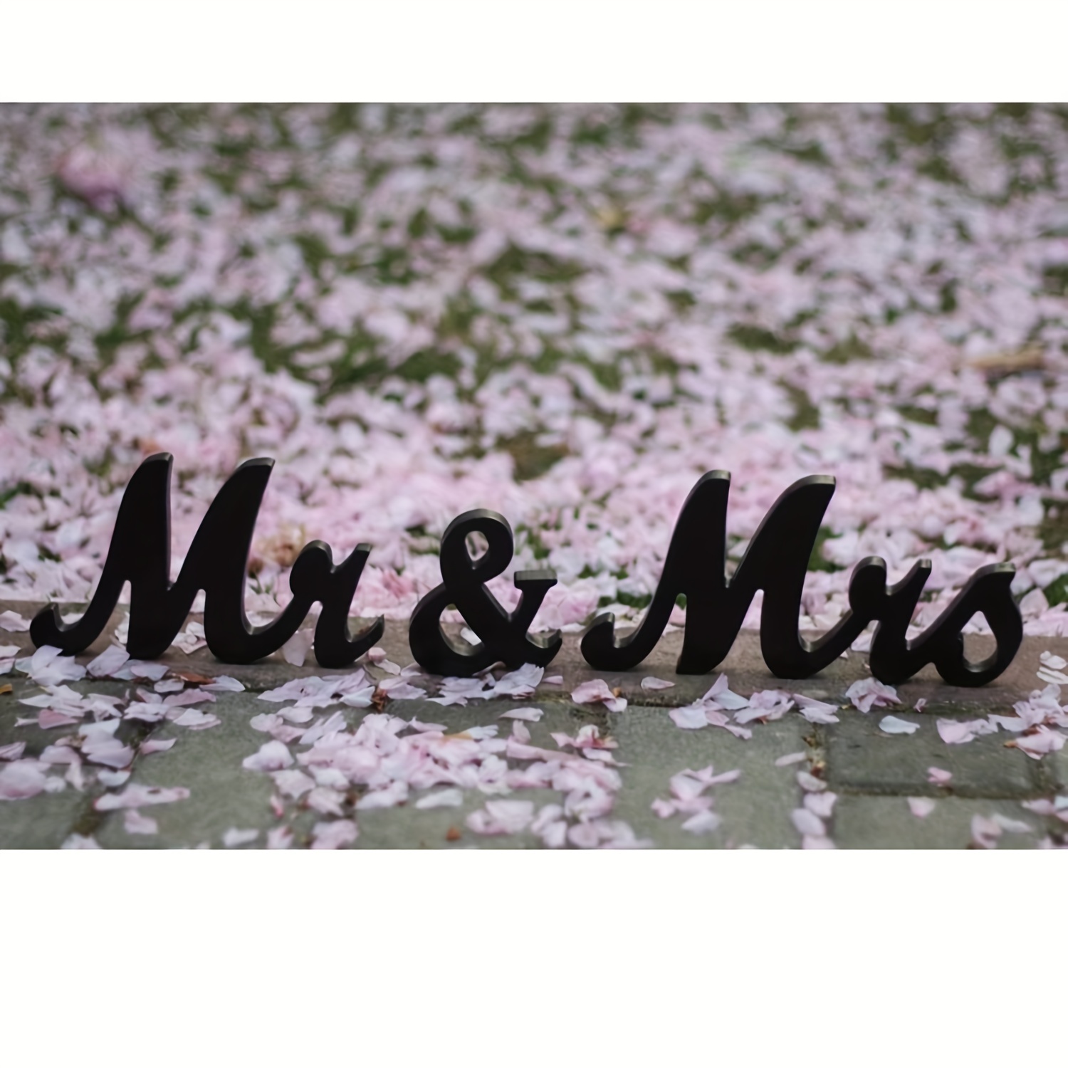 letras de madera grandes decorativas MR & MRS decoracion de boda