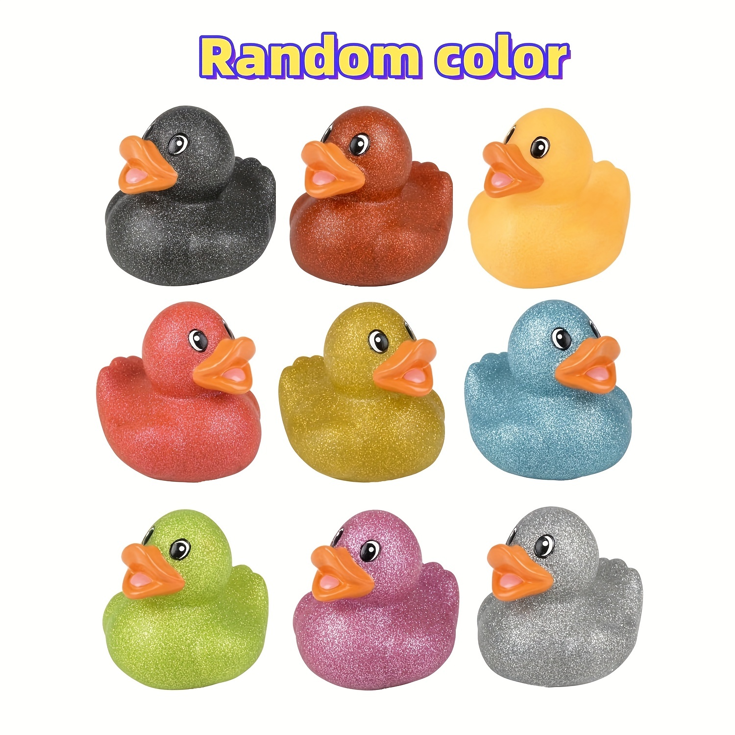 10/25/50pcs Patos Goma Coloridos Juguetes Patos Niños Niños - Temu Chile