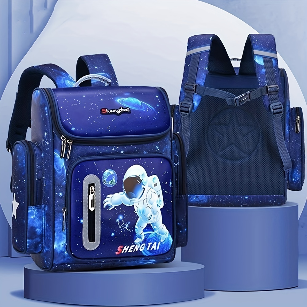 Mochila de 12 pulgadas para niño y niña, bolsa escolar pequeña con diseño  de astronauta espacial