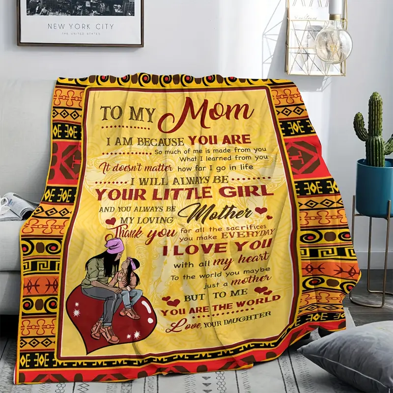 Gifts Blanket For Mom, Daughter Gifts For Mom, Dear Mom Blanket Gifts,  Mother's Day, Christmas, Valentine's Day, Soft Comfortable Flannel Throw  Blanket, Mom Bed Blanket Gifts - Temu Australia