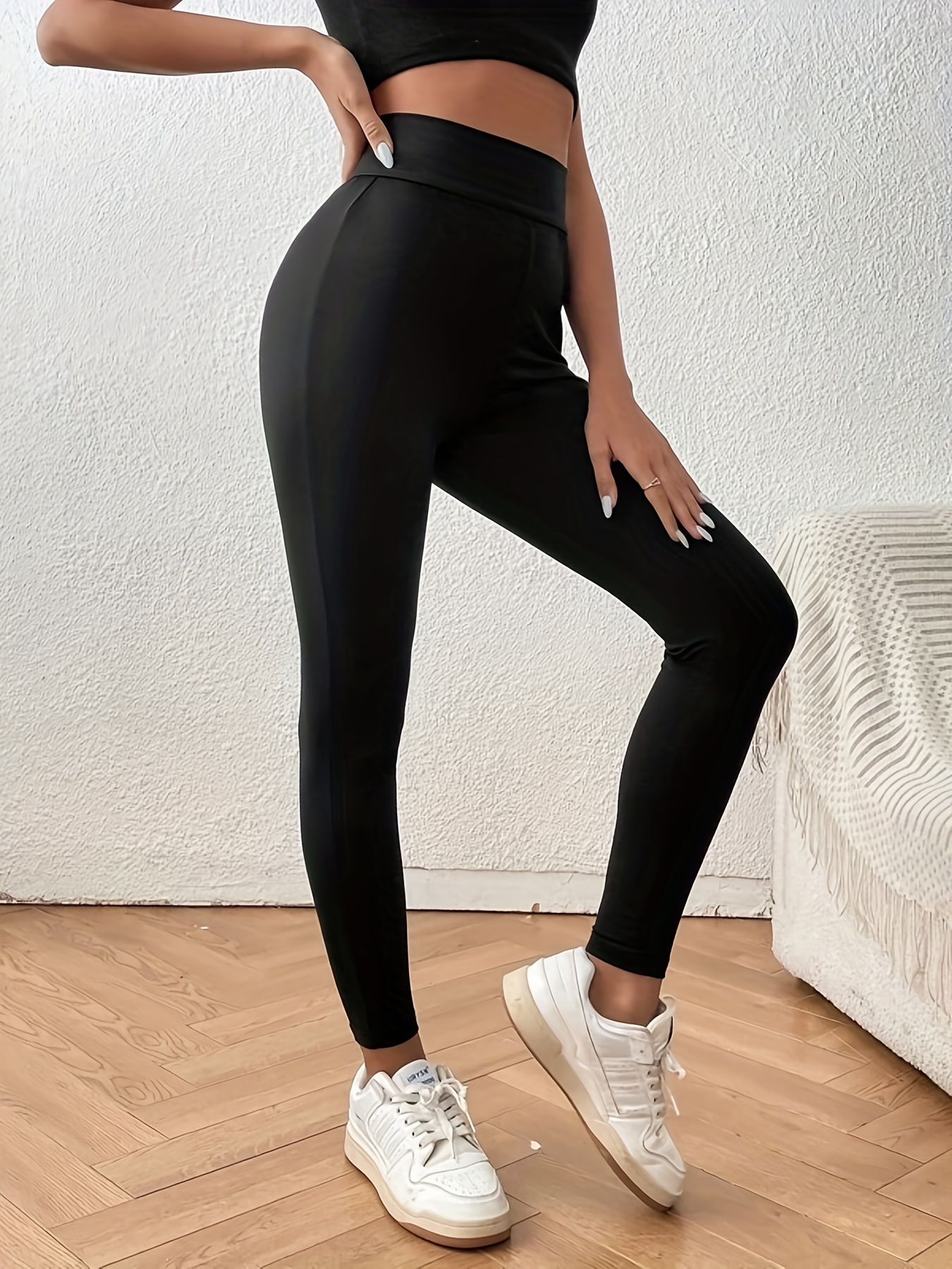 Lace Bow Back Solid Color Yoga Pants Stretch Running Fitness - Temu
