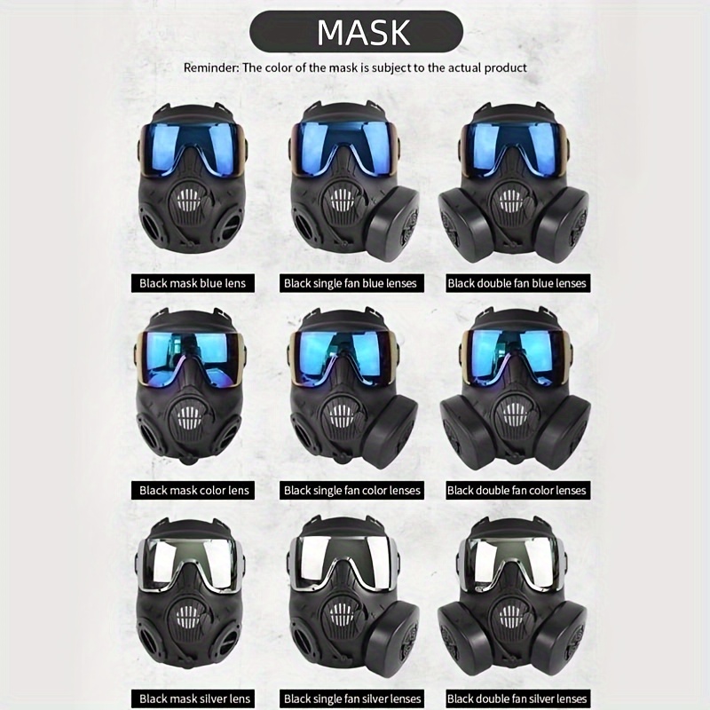 Máscara de Gas de cara completa militar M50 con ventilador