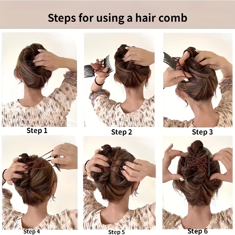 Elastic Hair Comb Insert Comb Versatile Hair Clip Female - Temu
