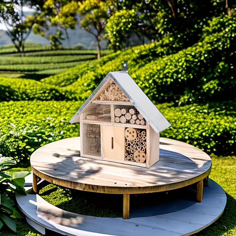 Décoration En Bois Insecte Maison , Ruche & Design Papillon Suspendu Nid  D'Abeille Insecte Hôtel Pour Jardin & Extérieur, Mode en ligne