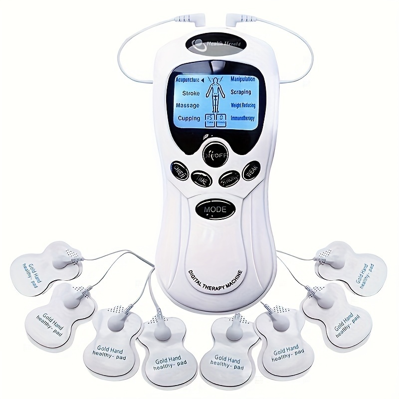 TENS Unidad estimulador muscular, máquina de masaje EMS para alivio del  dolor de hombro, cuello, ciática y espalda, masaje electrónico de pulso