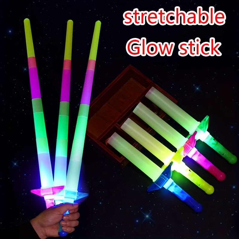 Luminous Ground Push Toys Cable Glitter Toys Glow In Dark - Temu
