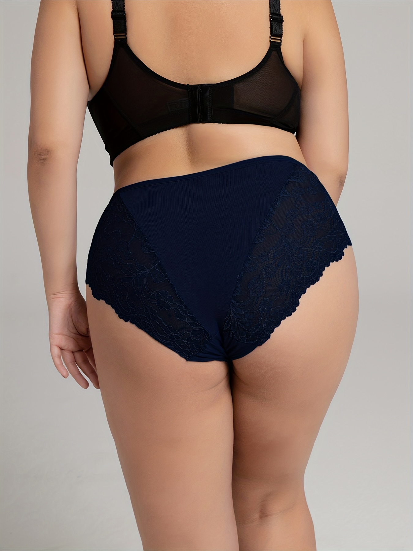 JDEFEG Orders To Be Delive Women Plus Size Lace High Waist Panties